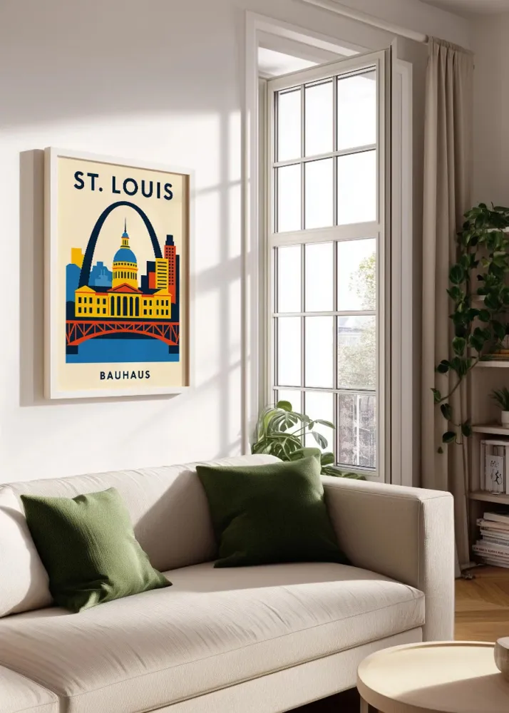 St Louis Poster Bauhaus Fine Artic