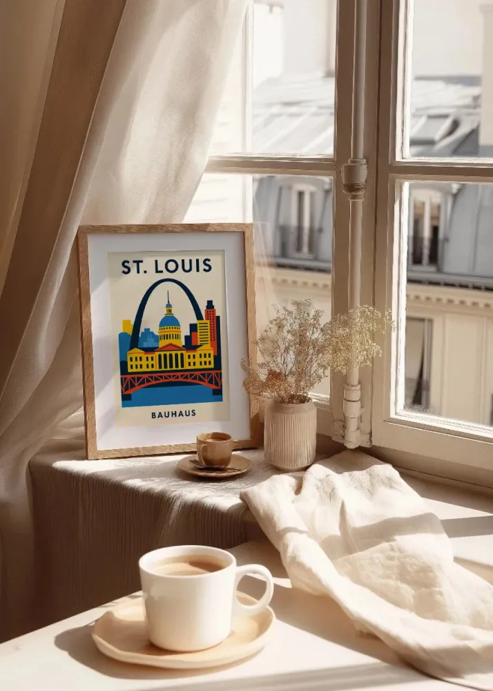 St Louis Poster Bauhaus Fine Artic