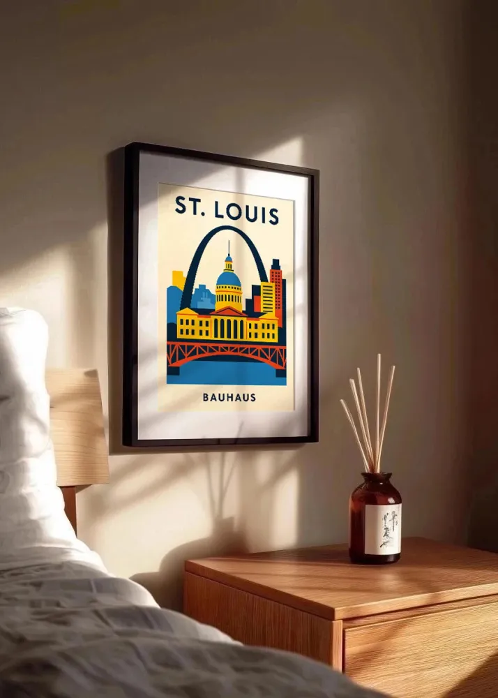 St Louis Poster Bauhaus Fine Artic