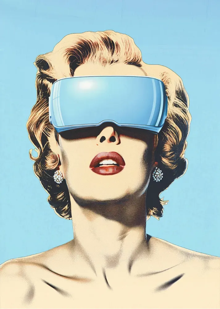 Marilyn de realidas virtual Fine Artic