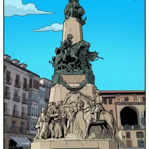 Monumento la Batalla de Vitoria - Cómic Fine Artic