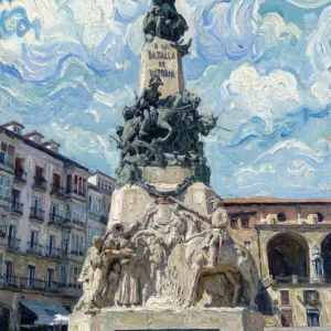 Monumento la Batalla de Vitoria - Impresionista Fine Artic