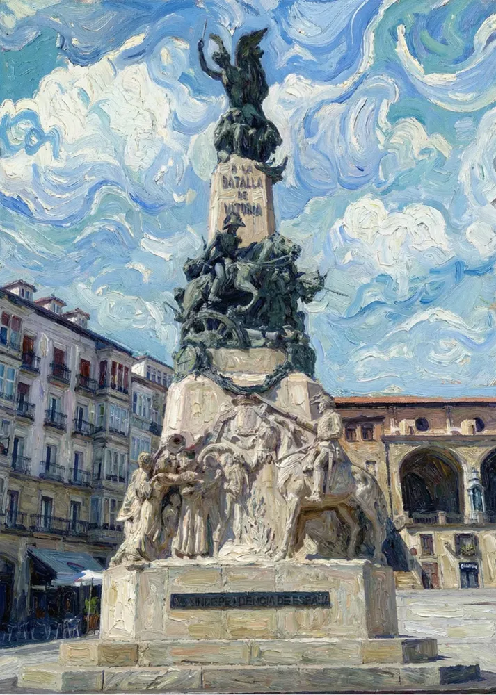 Monumento la Batalla de Vitoria - Impresionista Fine Artic
