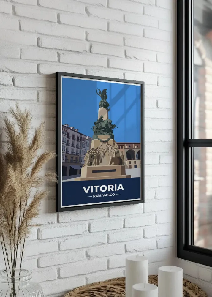 Monumento Plaza de la Virgen Blanca Vitoria - Flat Fine Artic