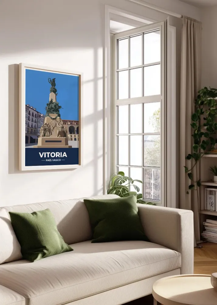 Monumento Plaza de la Virgen Blanca Vitoria - Flat Fine Artic