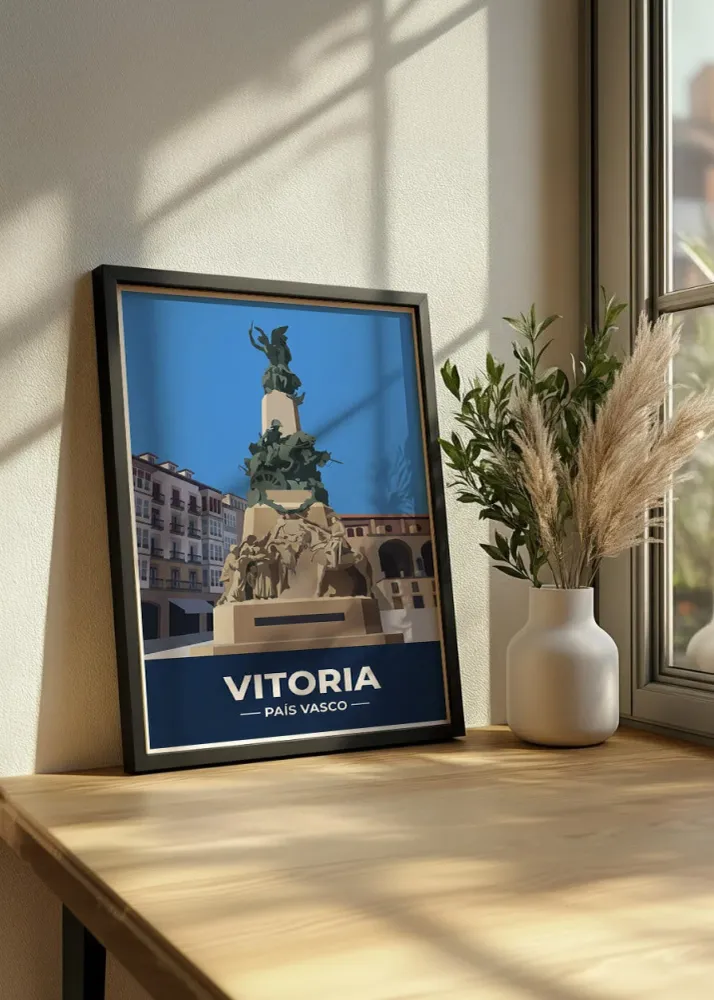 Monumento Plaza de la Virgen Blanca Vitoria - Flat Fine Artic