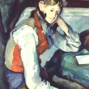 El muchacho del chaleco rojo (Cezanne) Fine Artic
