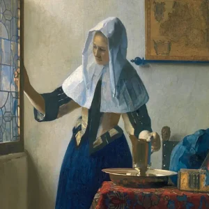 Mujer joven con una jarra de agua (Vermeer) Fine Artic