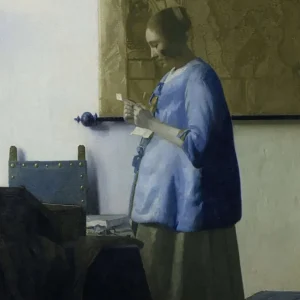 Mujer leyendo una carta (Johannes Vermeer) Fine Artic