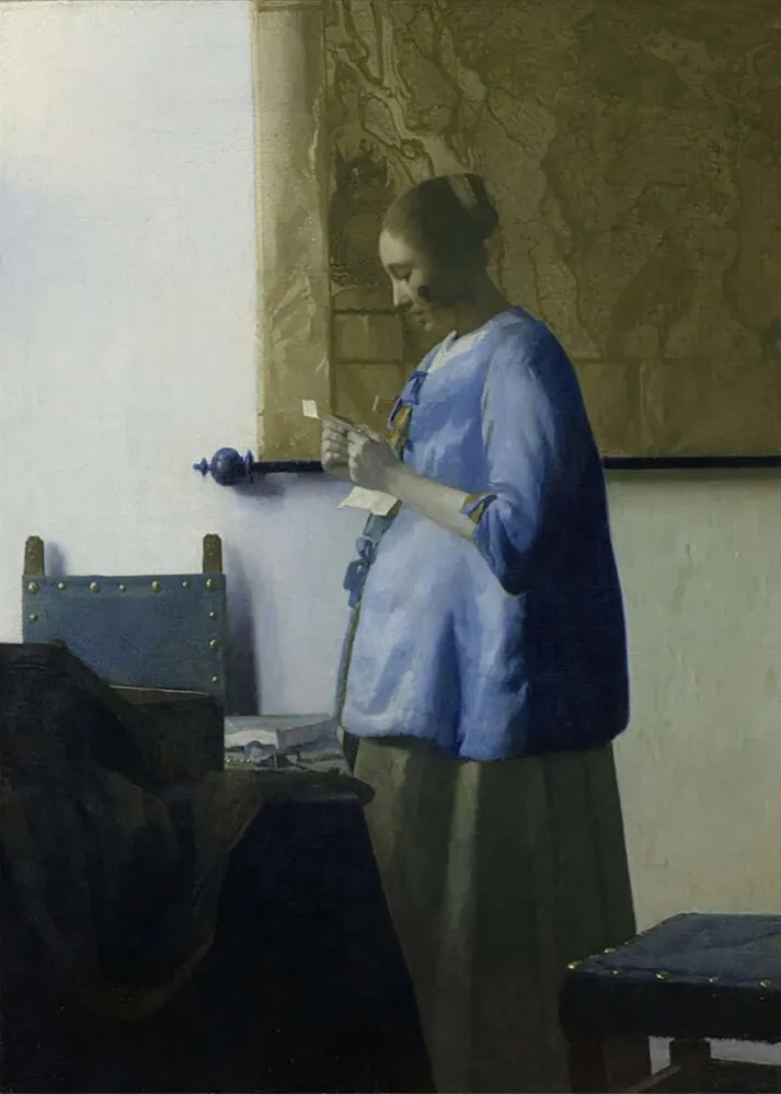Mujer leyendo una carta (Johannes Vermeer) Fine Artic