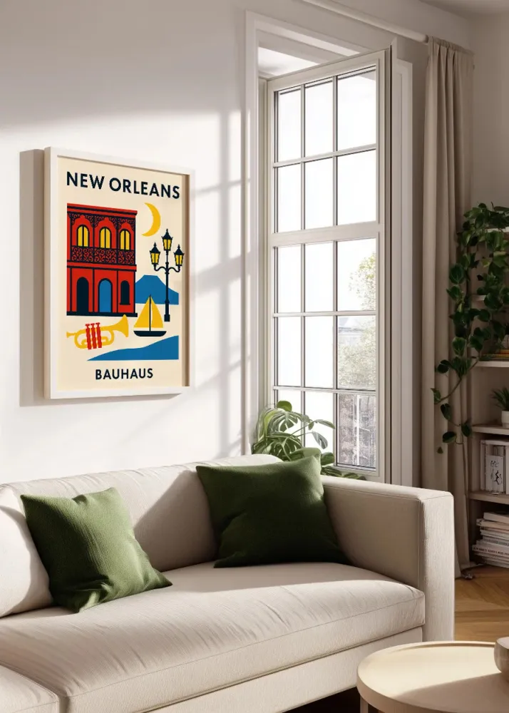 New Orleans Poster Bauhaus Fine Artic