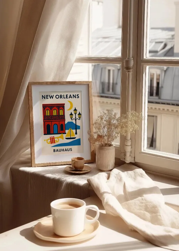 New Orleans Poster Bauhaus Fine Artic