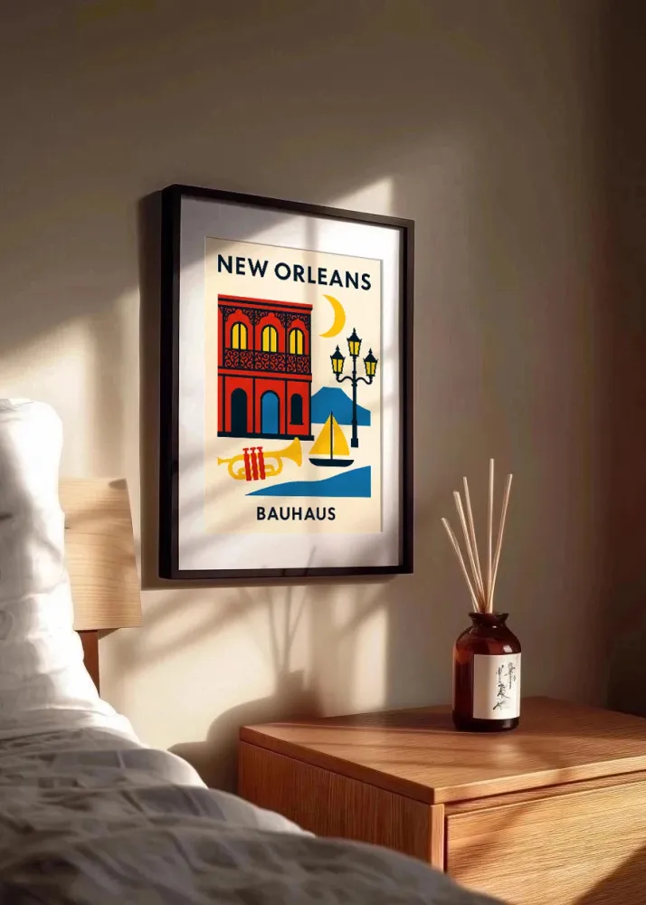 New Orleans Poster Bauhaus Fine Artic