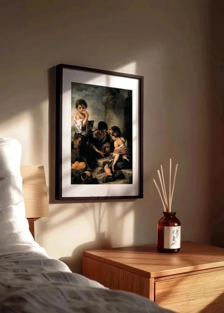 Niños jugando los dados (Murillo) Fine Artic