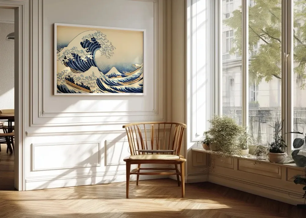 La ola ocre de Kanagawa Fine Artic