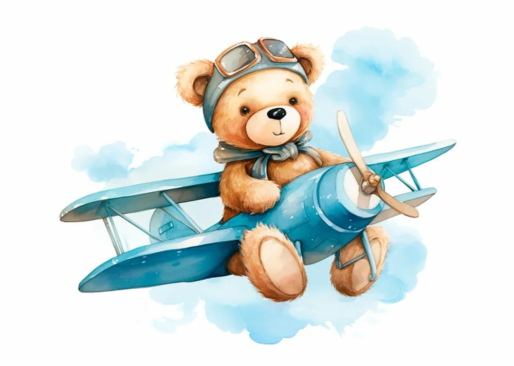 Osito en avioneta Fine Artic