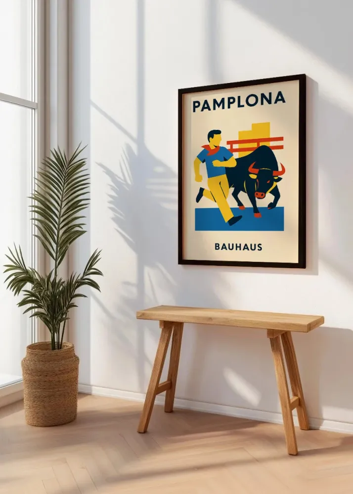 Pamplona Poster Bauhaus Fine Artic