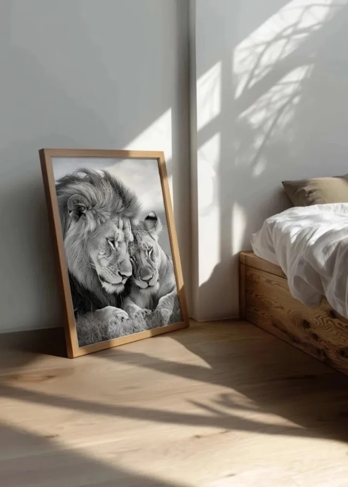 Pareja de leones Fine Artic