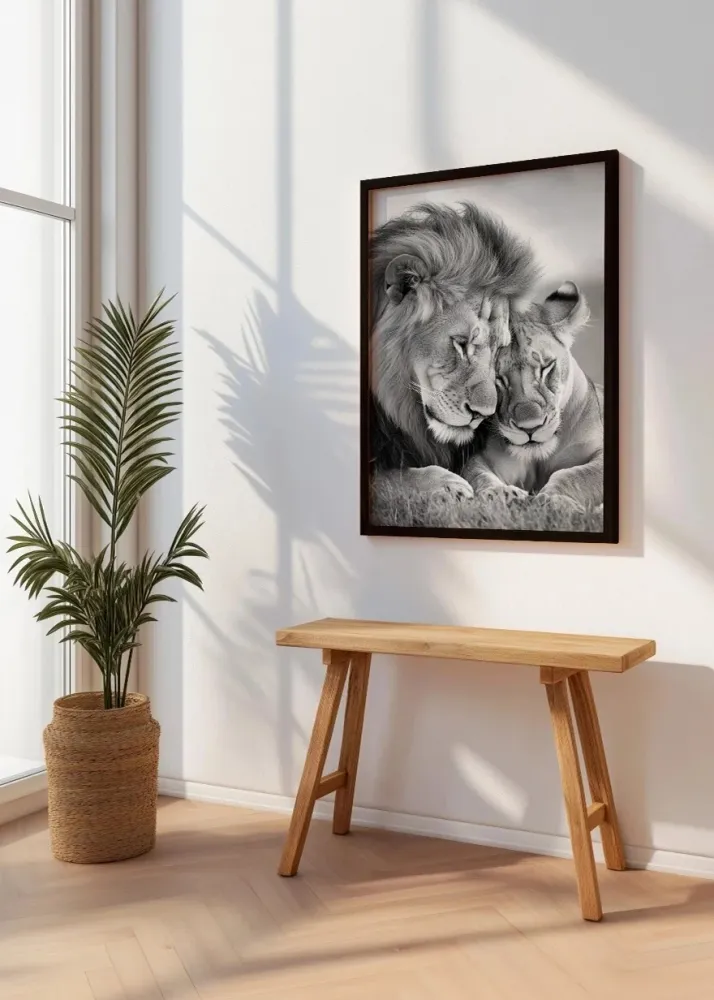 Pareja de leones Fine Artic
