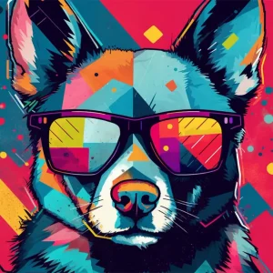 Perro con flow aesthetic Fine Artic