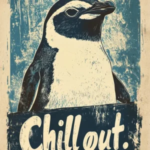 Pingüino chillout Fine Artic