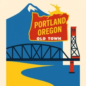 Portland Poster Bauhaus Fine Artic