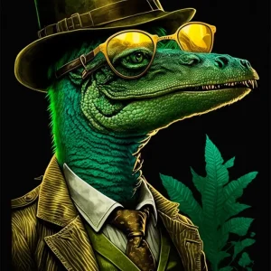 Reptiliano trajeado Fine Artic