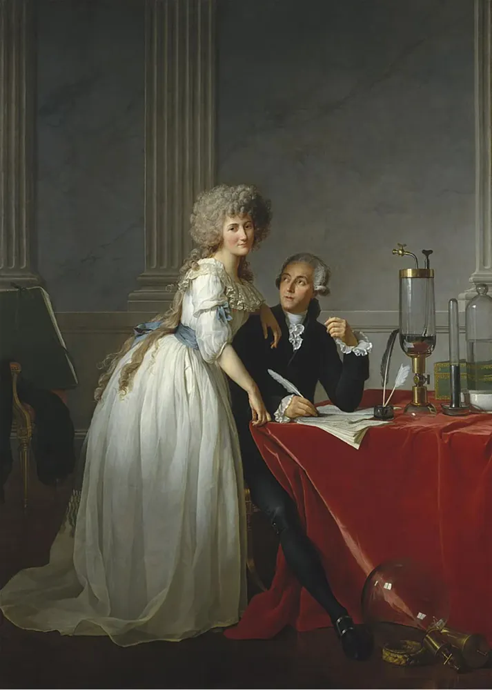 Retrato de Antoine Lavoisier y su esposa (Jacques-Louise David) Fine Artic