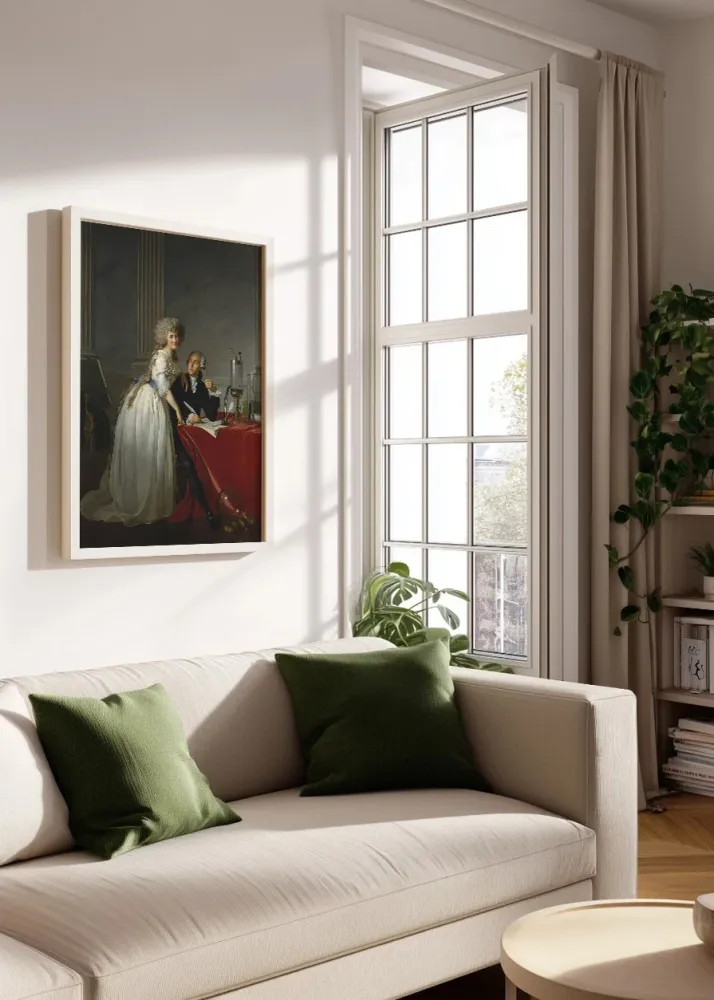Retrato de Antoine Lavoisier y su esposa (Jacques-Louise David) Fine Artic