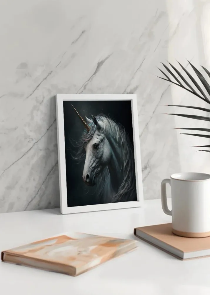 Retrato de unicornio realismo Fine Artic
