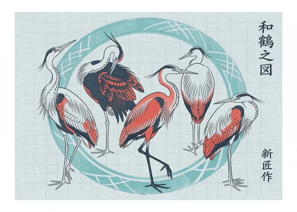 Ritual de garzas Fine Artic
