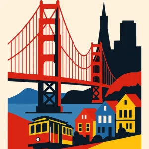 San Francisco Poster Bauhaus Fine Artic