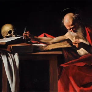 San Jerónimo escribiendo (Caravaggio) Fine Artic