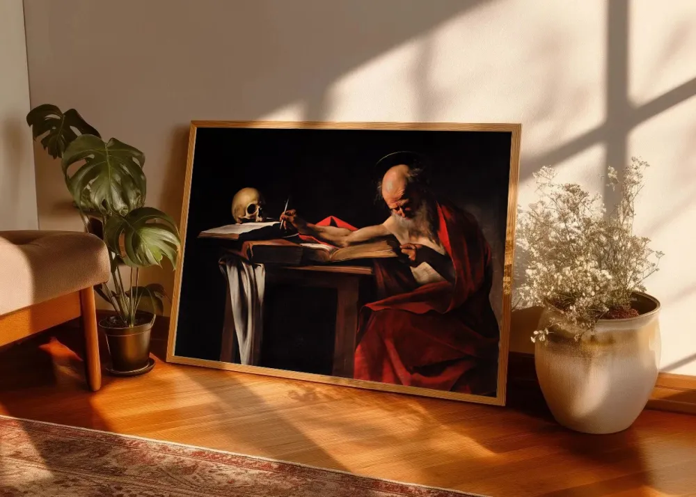 San Jerónimo escribiendo (Caravaggio) Fine Artic