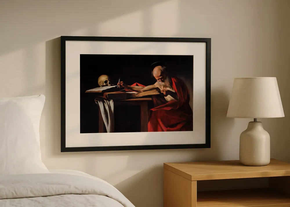 San Jerónimo escribiendo (Caravaggio) Fine Artic