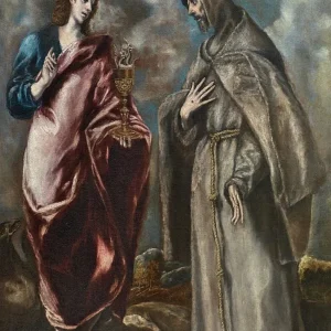 San Juan Evangelista y San Francisco (El Greco) Fine Artic