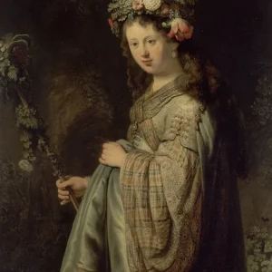 Saskia como Flora (Rembrandt) Fine Artic