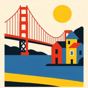 Sausalito Poster Bauhaus Fine Artic