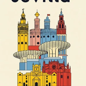 Sevilla Poster Bauhaus Fine Artic