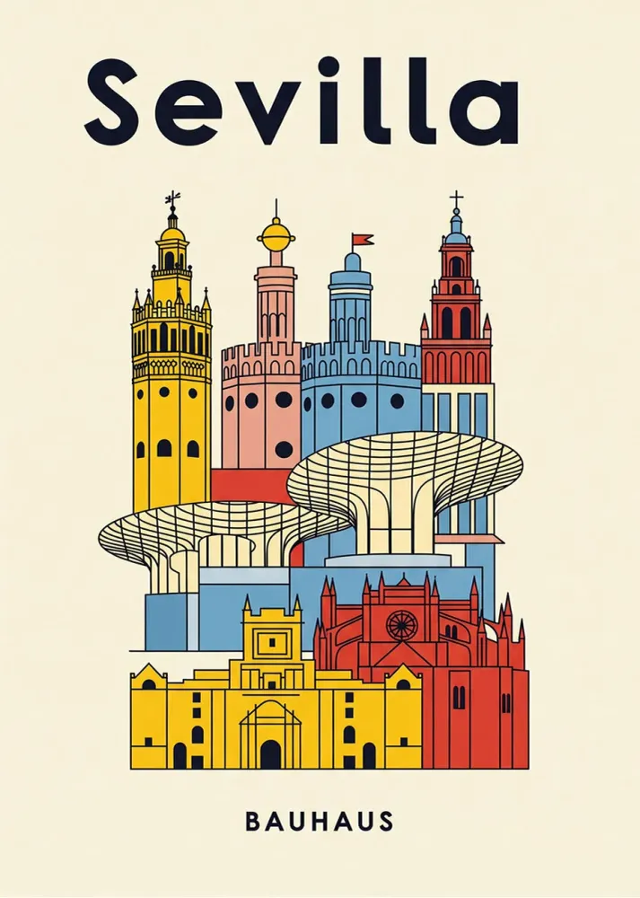 Sevilla Poster Bauhaus Fine Artic