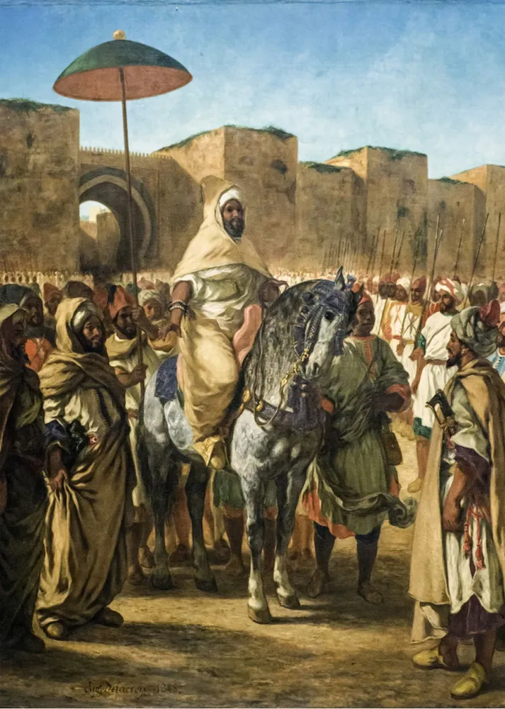 El Sultán de Marruecos (Eugene Delacroix) Fine Artic