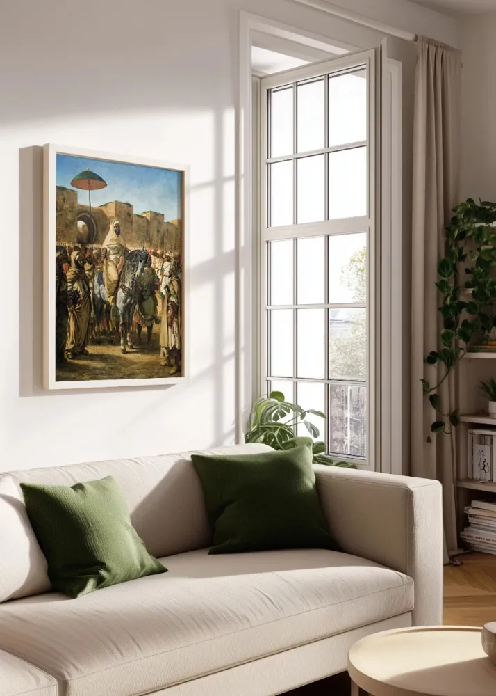 El Sultán de Marruecos (Eugene Delacroix) Fine Artic