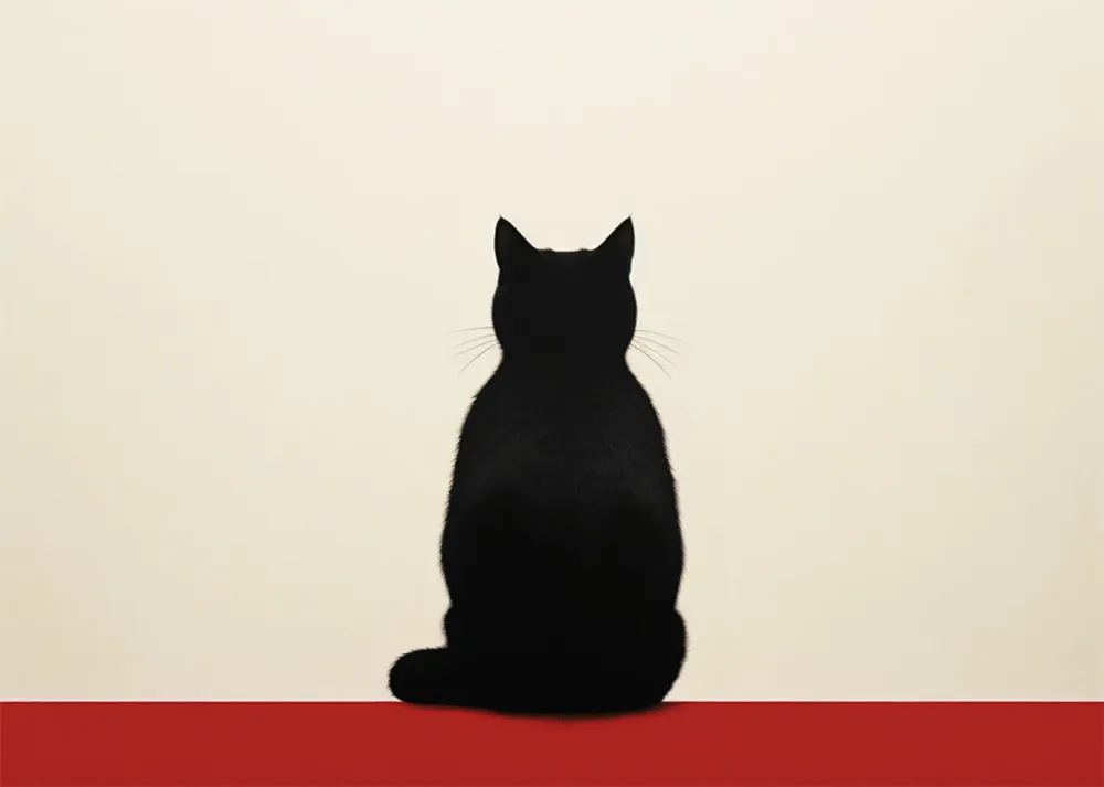 Thinking cat Fine Artic
