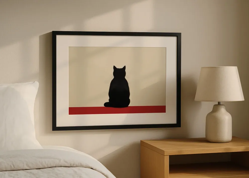 Thinking cat Fine Artic