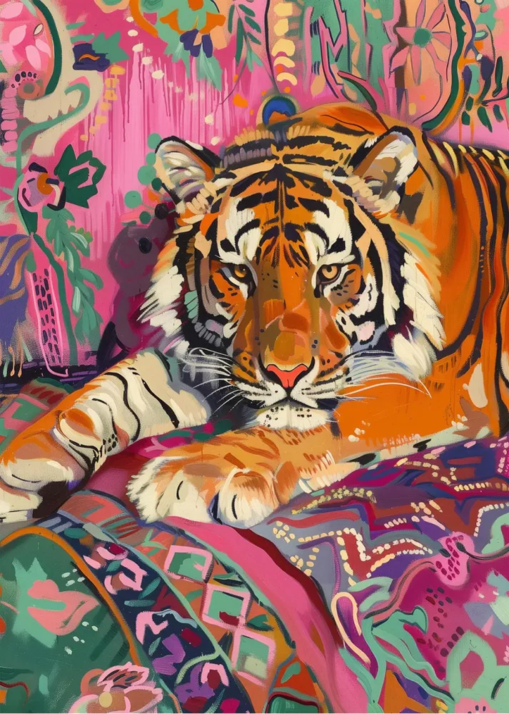 Tigre de bengala impresionionista Fine Artic