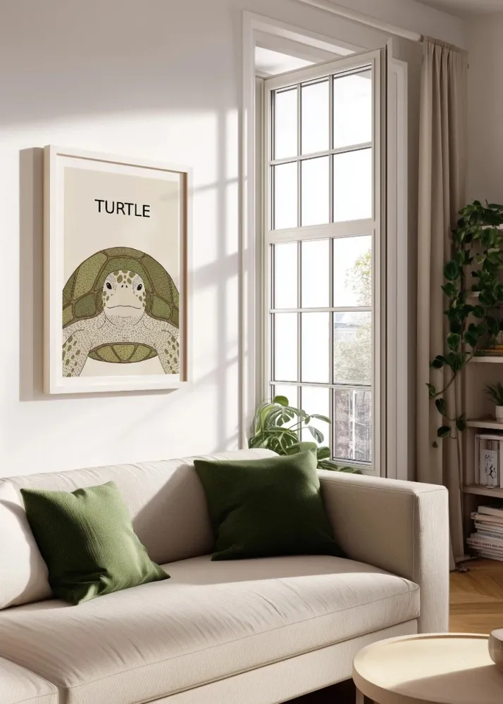 Tortuga - Estilo infantil Fine Artic