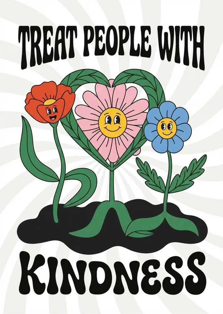 Treat people kindness Fine Artic