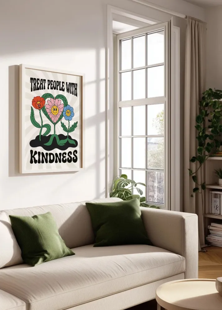 Treat people kindness Fine Artic