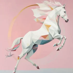 Unicornio pastel Fine Artic