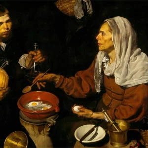 Vieja friendo huevos (Diego Velázquez) Fine Artic